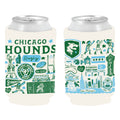 Chicago Hounds Julia Gash Beer Coozie product image 1, provided for visual reference and product detail review