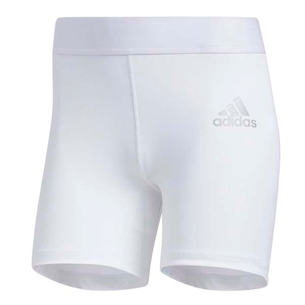 Adidas Women Alphaskin Sport 5" Short Tights - White product image 2, provided for visual reference and product detail review