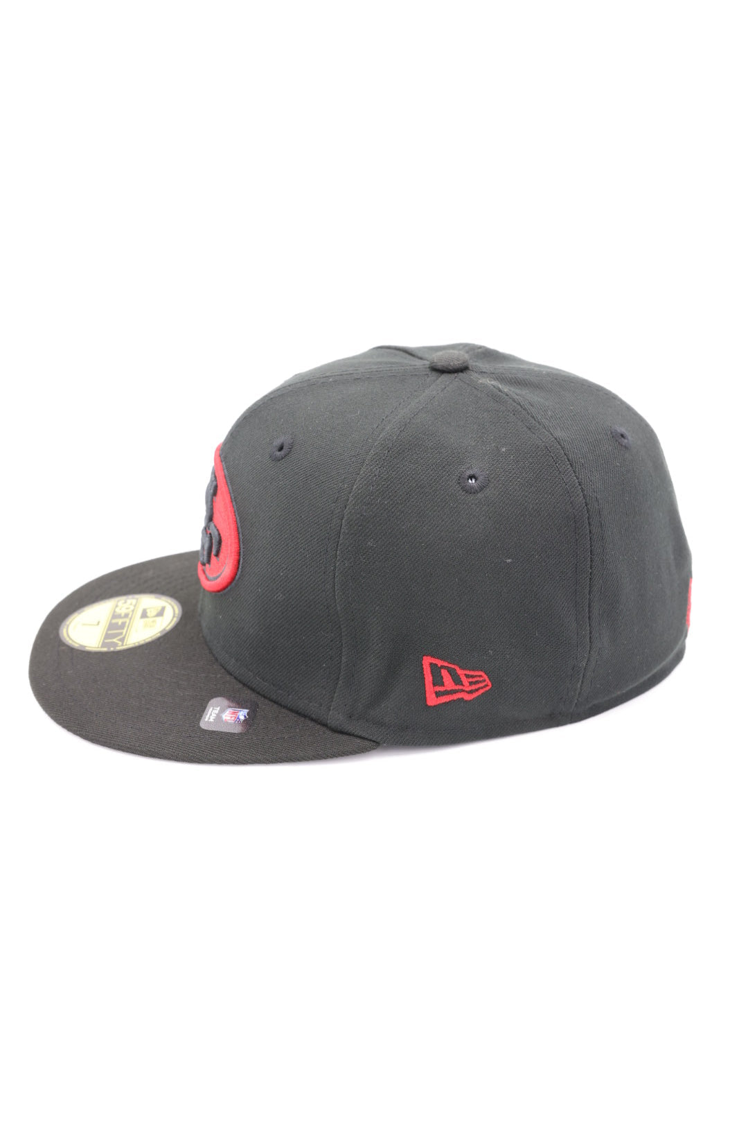 San Francisco 49ers New Era Alternate Logo Omaha 59FIFTY Fitted Hat - Black product image 2, provided for visual reference