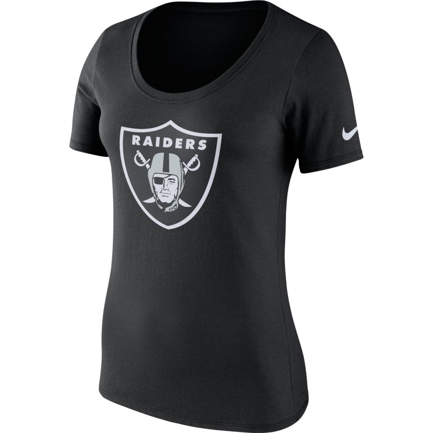 NIKE OAKLAND RAIDERS WMN LOGO T-Shirt product image 2, provided for visual reference and product detail review