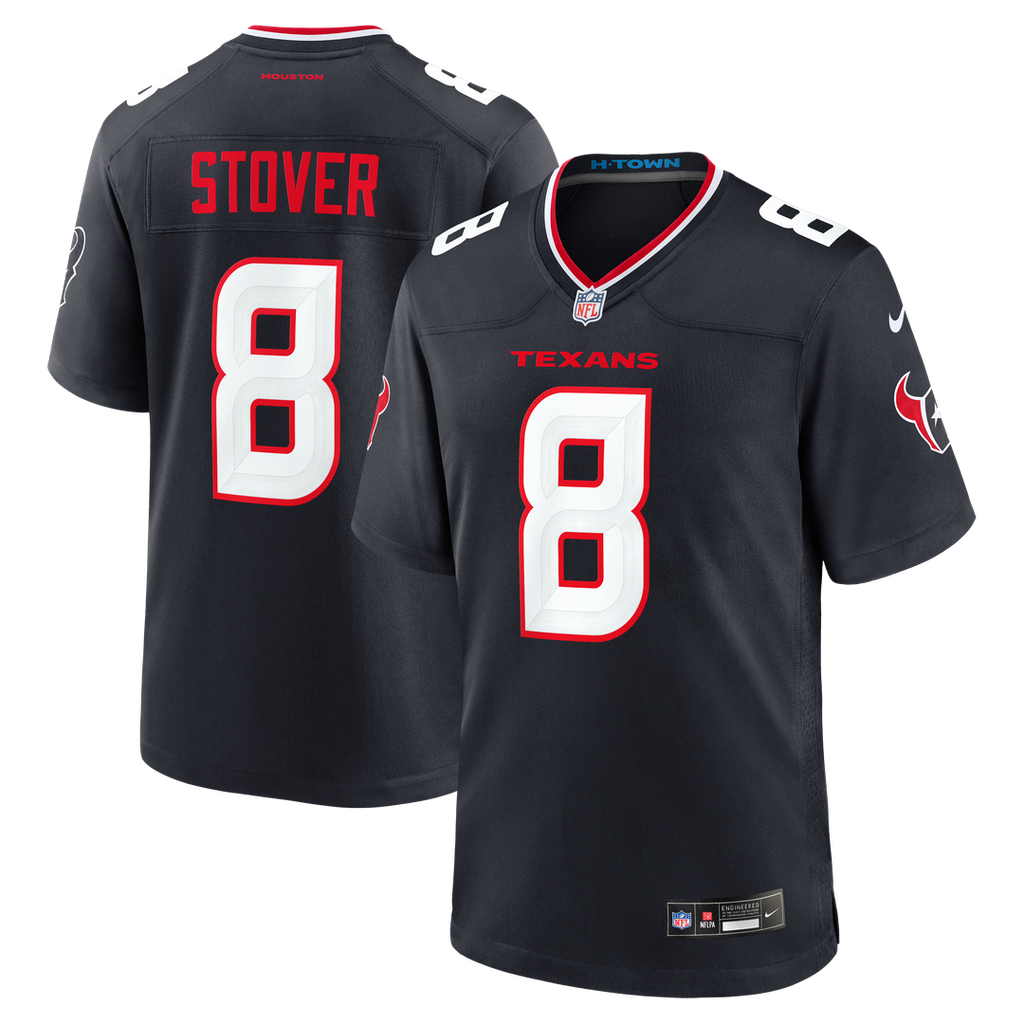 Houston Texans Cade Stover Nike Navy Game Jersey product image 1