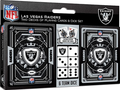 MasterPieces Game Day - NFL Las Vegas Raiders 2-Pack Playing Cards & Dice Pack - Officially Licensed Set for Adults and