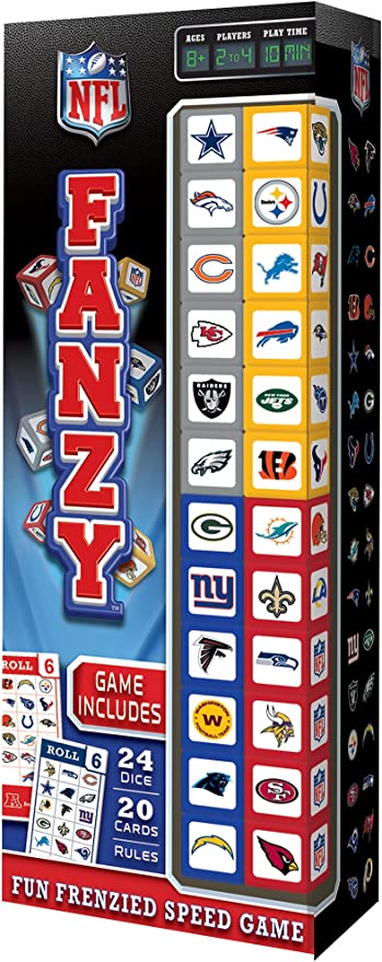 NFL All Teams Fanzy Dice Game product image 2, provided for visual reference and product detail review