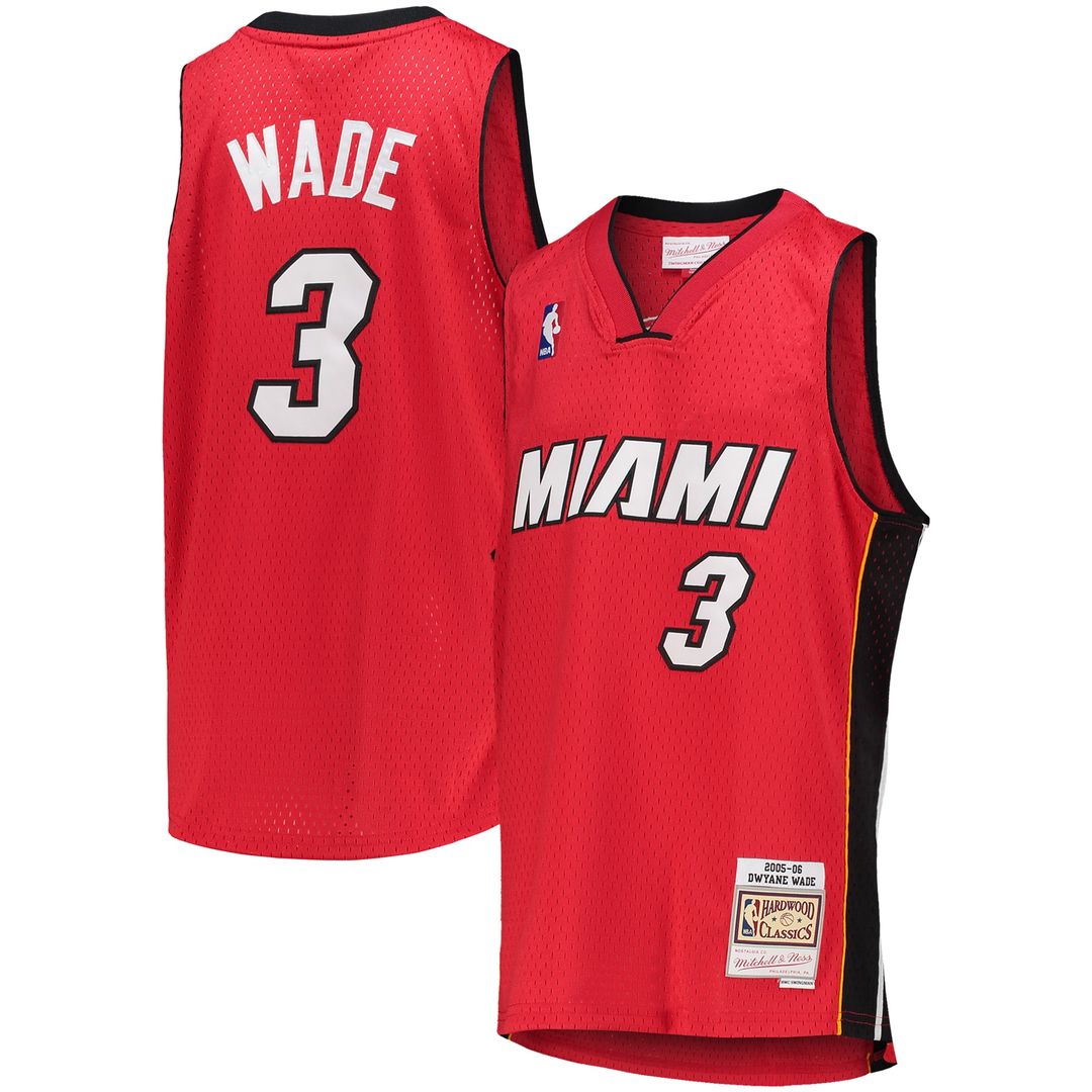 Miami Heat Dwyane Wade Mitchell & Ness Youth 2005/06 product image 1