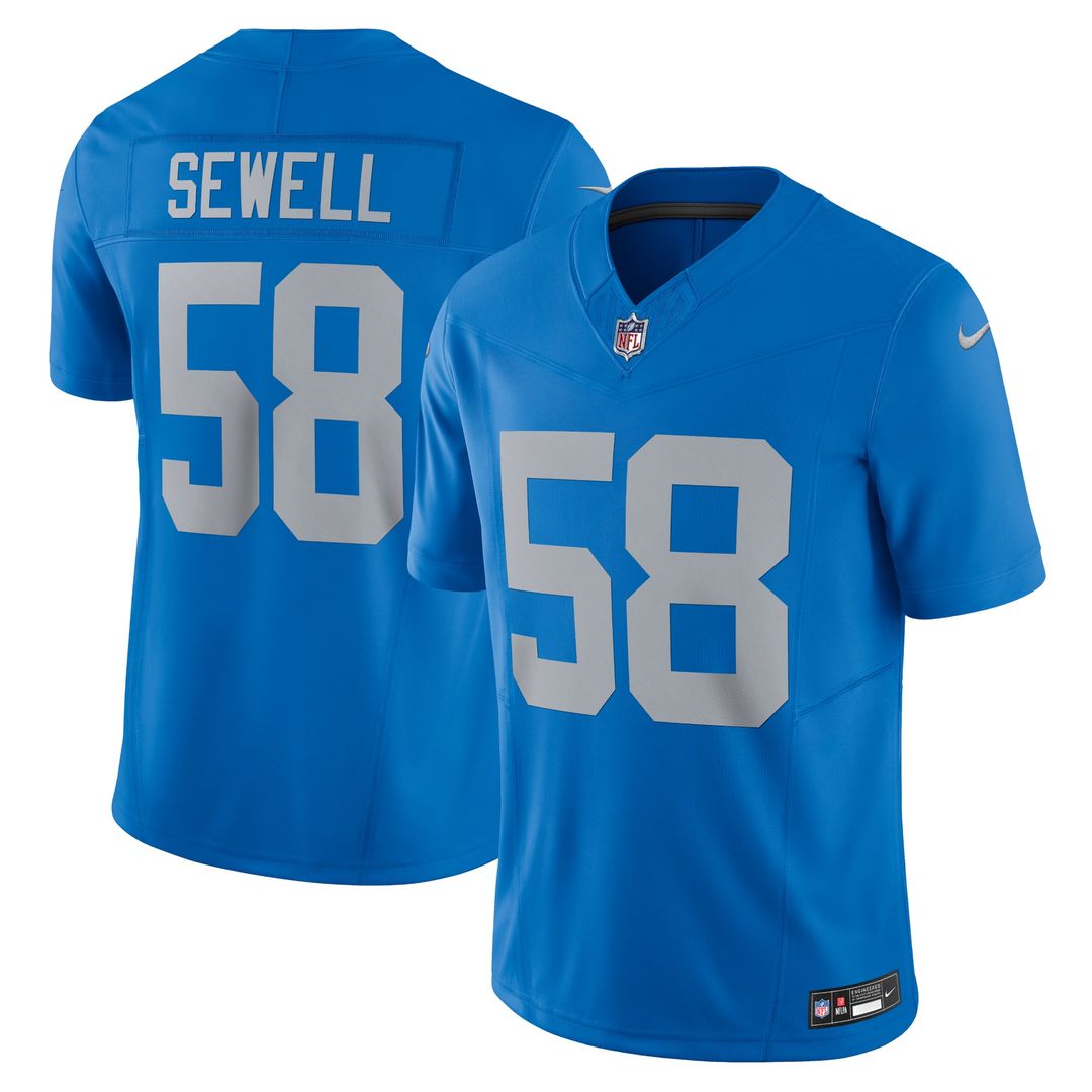 Detroit Lions Penei Sewell Nike Blue Vapor FUSE Alternate product image 4