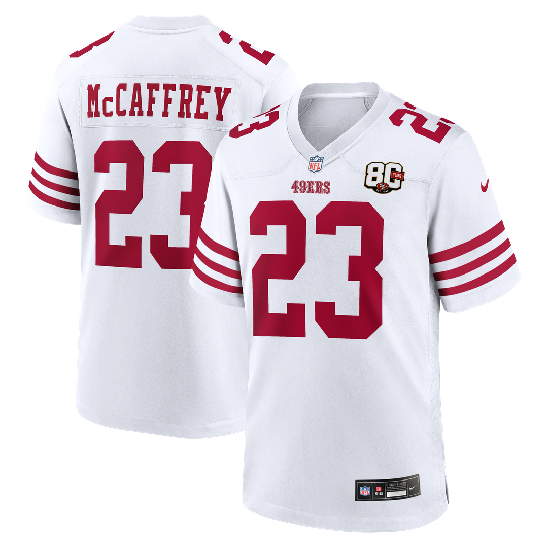 San Francisco 49ers Christian McCaffrey Nike White 80th product image 4