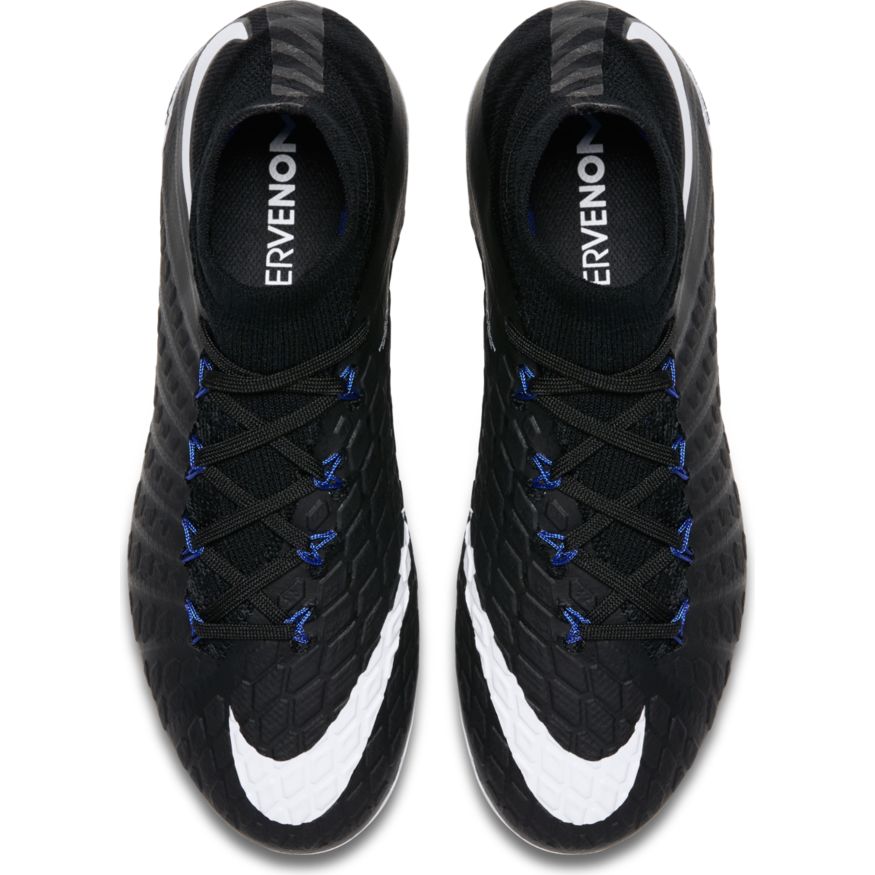 Nike Youth Hypervenom Phantom III Dynamic Fit FG - Black/White product image 3, provided for visual reference and product
