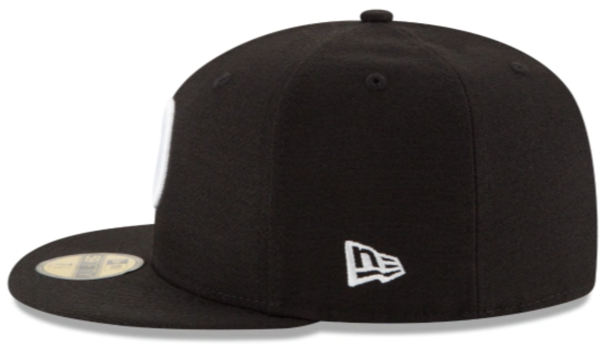 Los Angeles Dodgers Black On White 59Fifty Fitted product image 4, provided for visual reference and product detail review