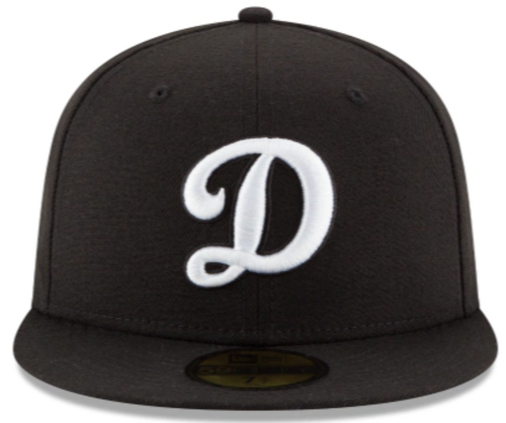 Los Angeles Dodgers Black On White 59Fifty Fitted product image 3, provided for visual reference and product detail review