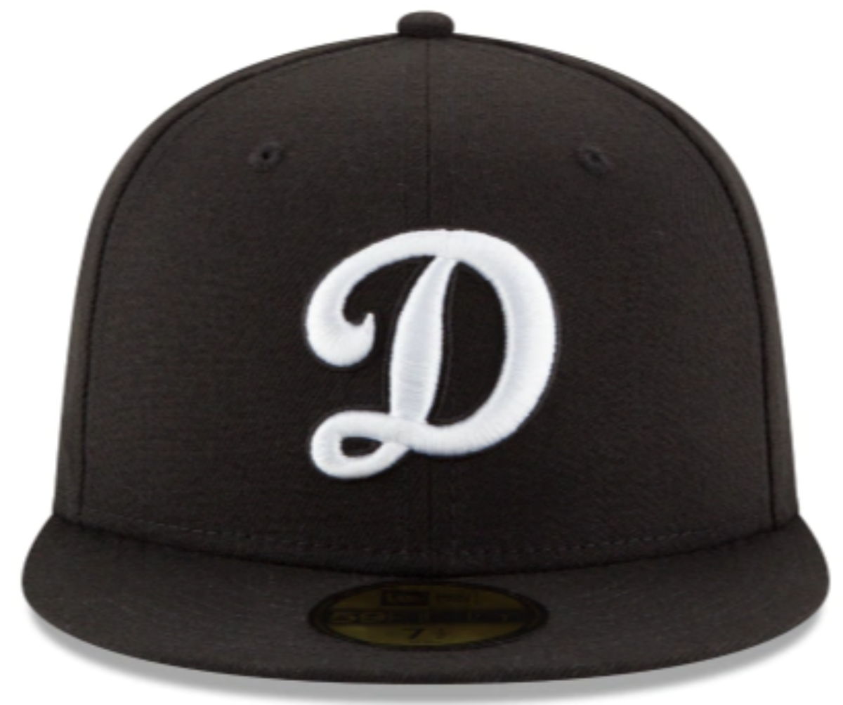 Los Angeles Dodgers Black On White 59Fifty Fitted product image 3, provided for visual reference and product detail review