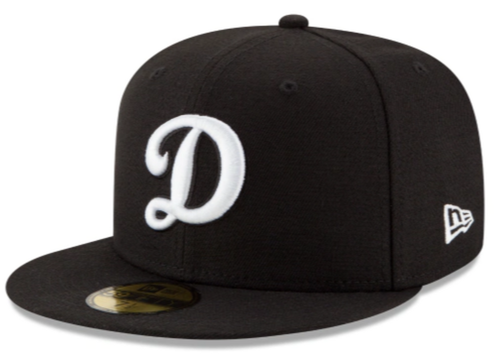 Los Angeles Dodgers Black On White 59Fifty Fitted product image 7, provided for visual reference and product detail review
