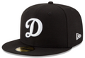 Los Angeles Dodgers Black On White 59Fifty Fitted product image 1, provided for visual reference and product detail review
