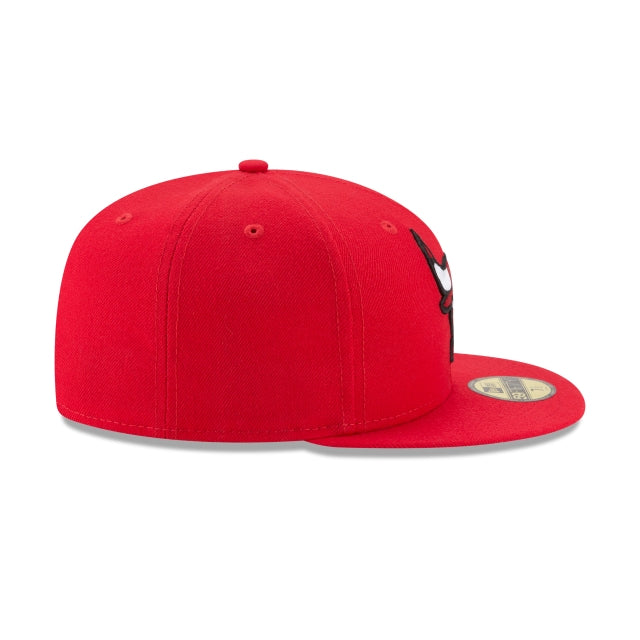 New Era Chicago Bulls Team Color Red 59Fifty Fitted product image 6, provided for visual reference and product detail review