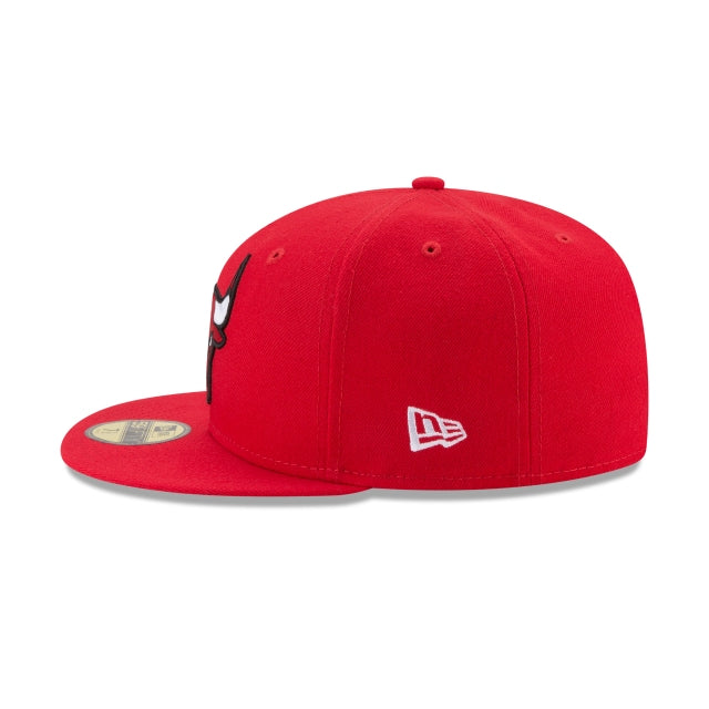New Era Chicago Bulls Team Color Red 59Fifty Fitted product image 5, provided for visual reference and product detail review