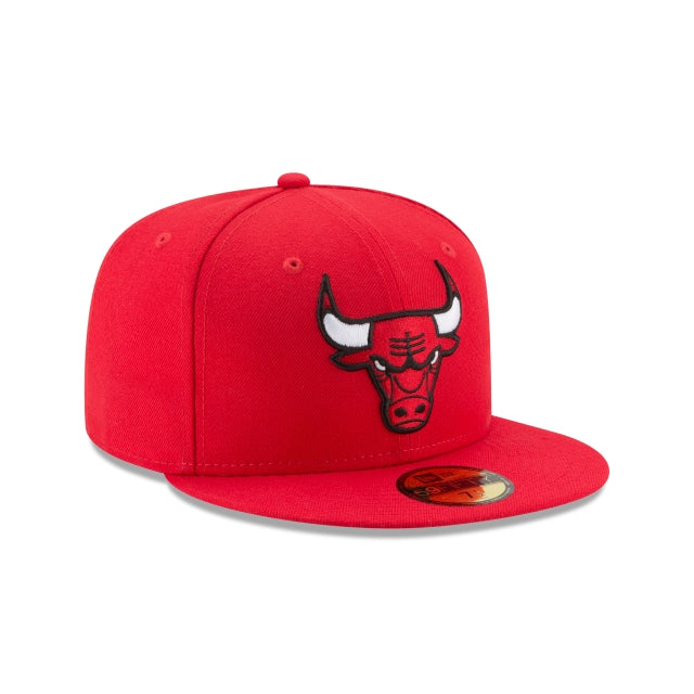 New Era Chicago Bulls Team Color Red 59Fifty Fitted product image 2, provided for visual reference and product detail review