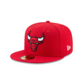 New Era Chicago Bulls Team Color Red 59Fifty Fitted product image 1, provided for visual reference and product detail review
