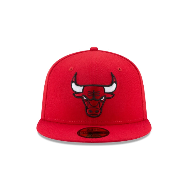 New Era Chicago Bulls Team Color Red 59Fifty Fitted product image 3, provided for visual reference and product detail review