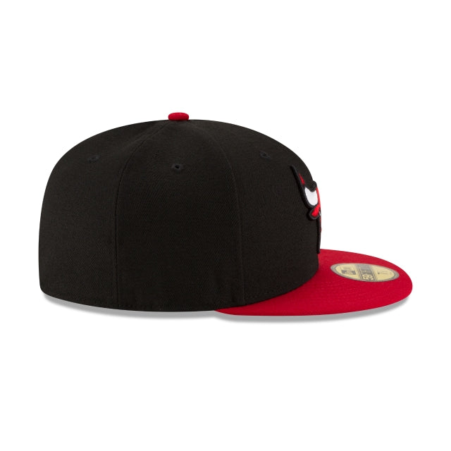 New Era Chicago Bulls Basic 59FIFTY-Black/Red product image 6, provided for visual reference and product detail review
