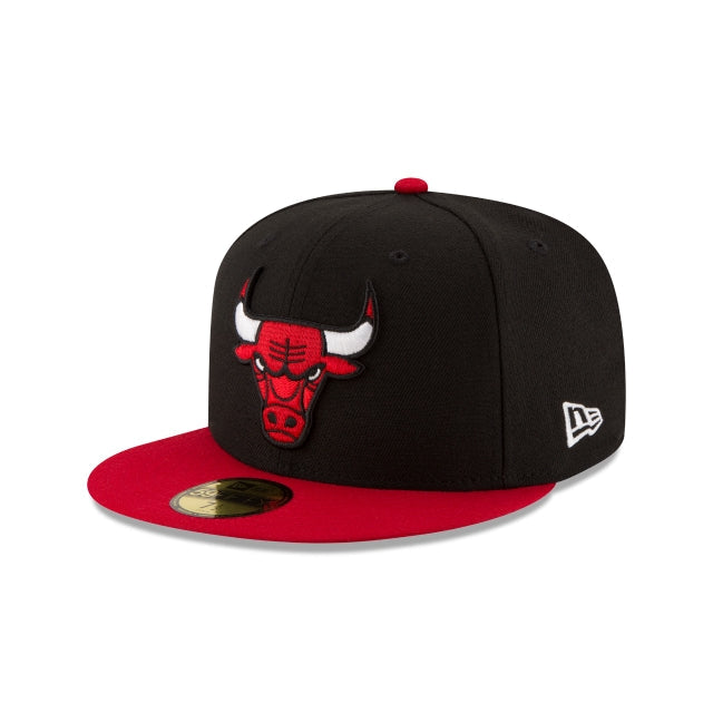 New Era Chicago Bulls Basic 59FIFTY-Black/Red product image 1, provided for visual reference and product detail review