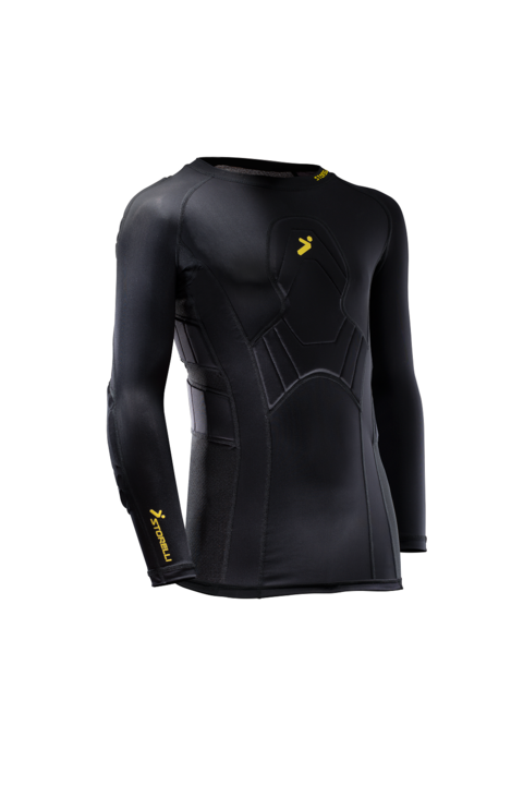 Storelli Youth Bodyshield Goalkeeper 3/4 Undershirt - Balck product image 4, provided for visual reference and product