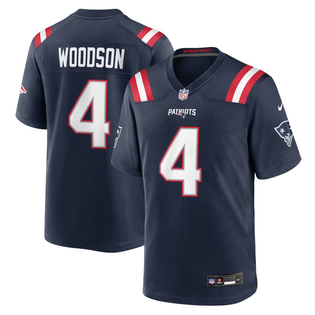 New England Patriots Craig Woodson Nike Navy Game Jersey product image 1
