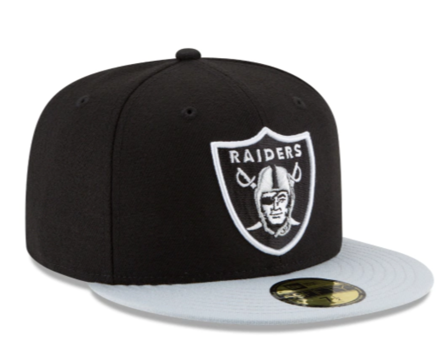 RAIDERS 59FIFTY FITTED home- black/grey product image 4, provided for visual reference and product detail review