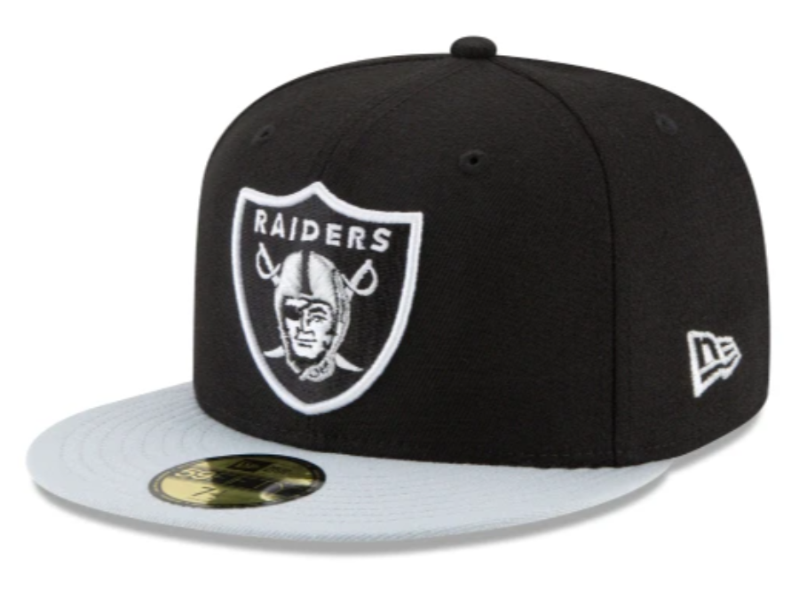 RAIDERS 59FIFTY FITTED home- black/grey product image 1, provided for visual reference and product detail review