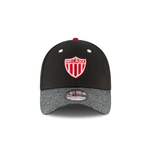 New Era Necaxa 39Thirty Flex Fit Hat-Black/Grey product image 1, provided for visual reference and product detail review