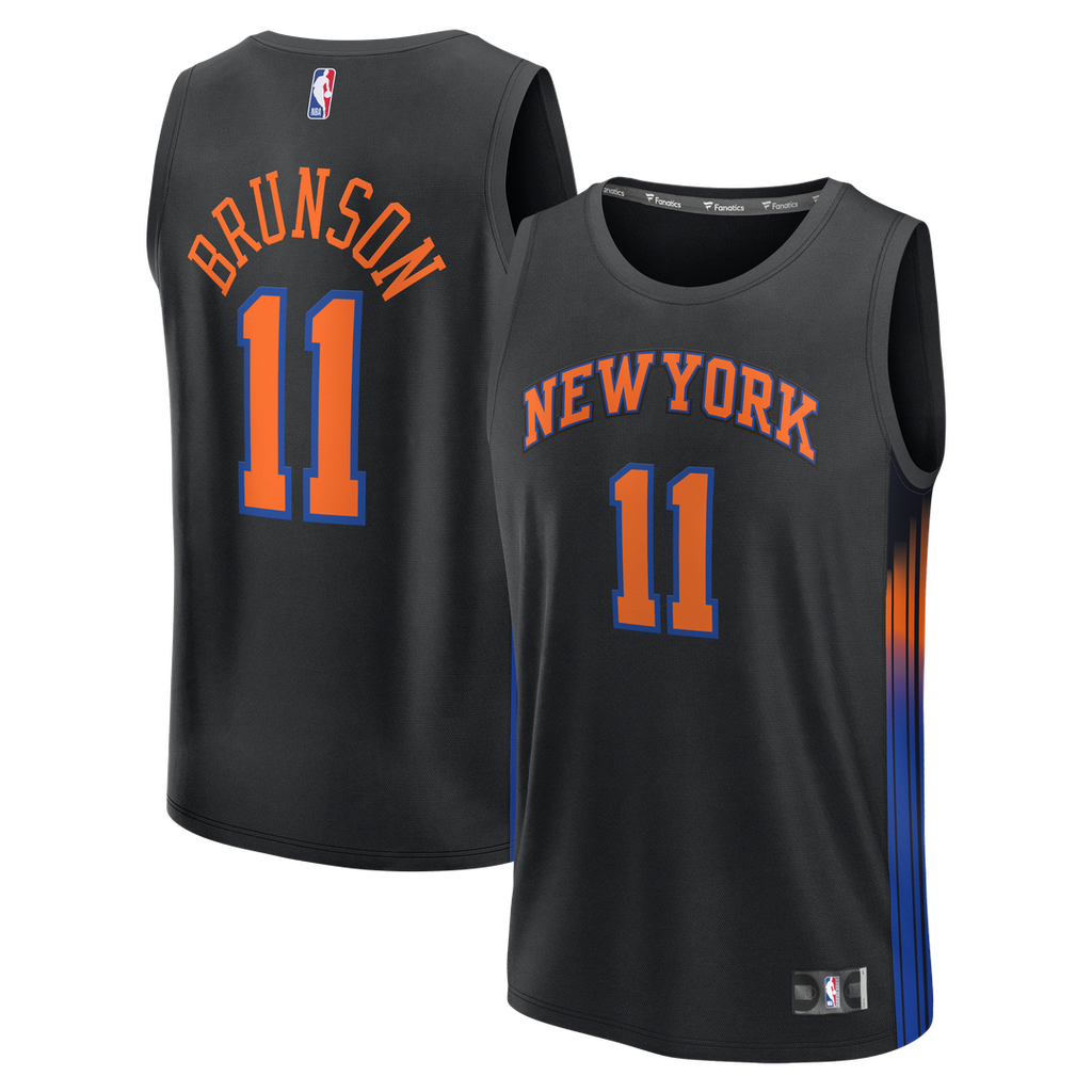 New York Knicks Jalen Brunson Fanatics Fast Break Jersey product image 1
