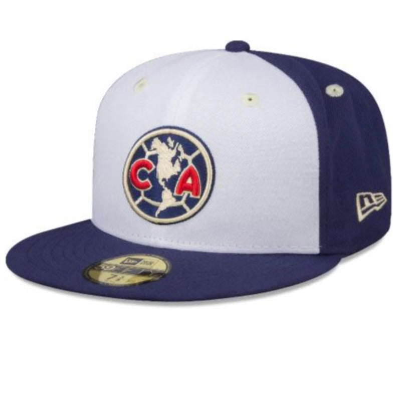 New Era Club America 59Fitted Hat-Navy/White product image 1, provided for visual reference and product detail review