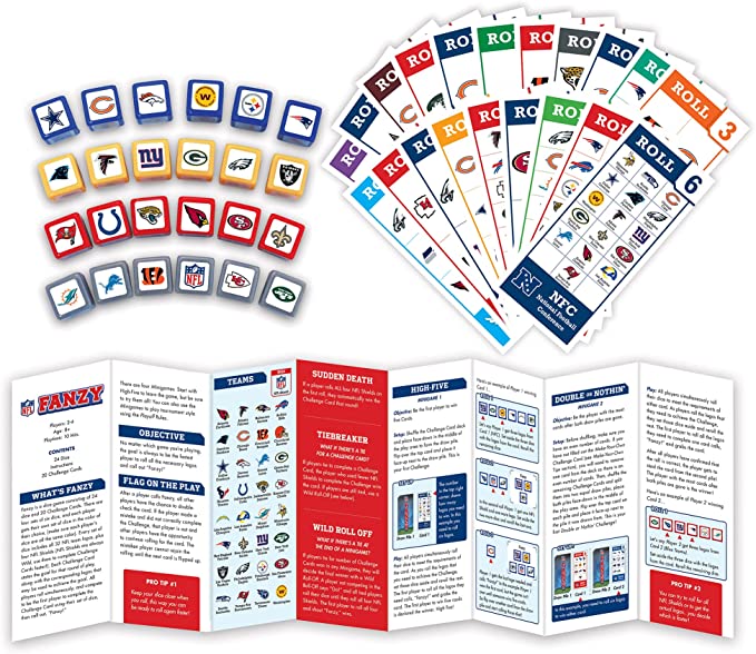 NFL All Teams Fanzy Dice Game product image 3, provided for visual reference and product detail review