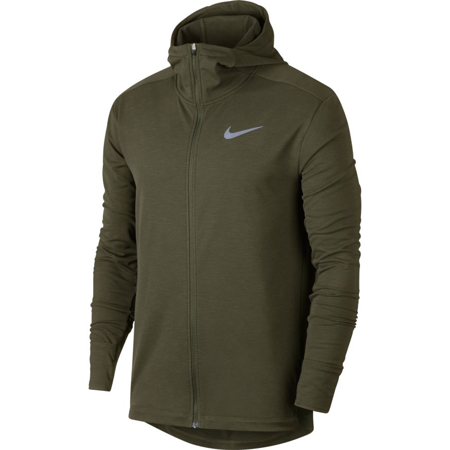 NIKE SPHERE ELEMENT FULL ZIP HOODIE (Military Green) product image 1, provided for visual reference and product detail review