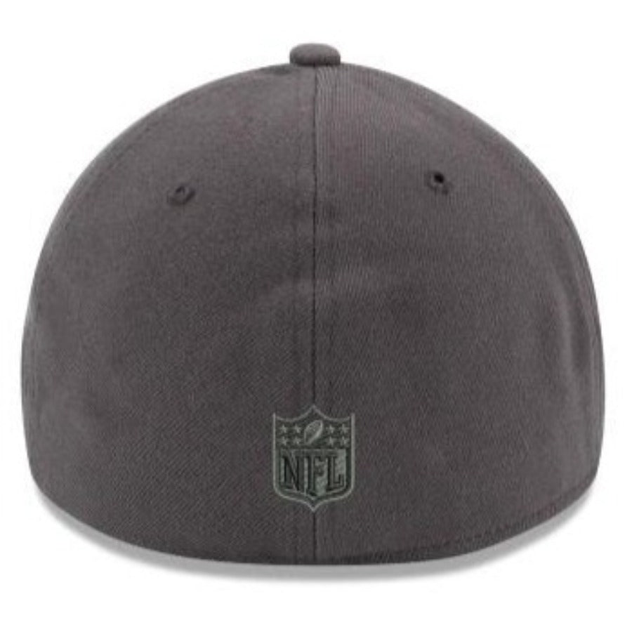 Las Vegas Raiders New Era 39THIRTY Flex Hat - Graphite product image 2, provided for visual reference and product detail
