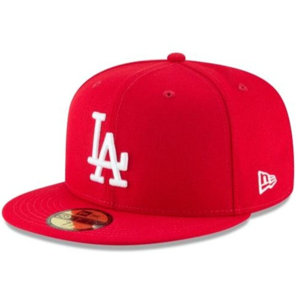New Era Los Angeles Dodgers 59FIFTY FITTED Hat- Scarlet product image 1, provided for visual reference and product detail