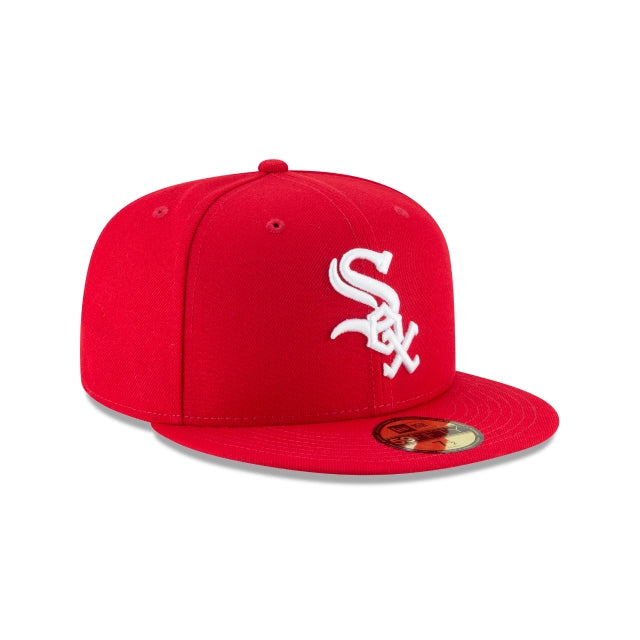 New Era Chicago White Sox Scarlet Basic 59Fifty Fitted product image 3, provided for visual reference and product detail