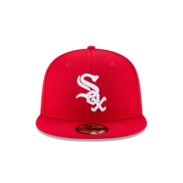 New Era Chicago White Sox Scarlet Basic 59Fifty Fitted product image 2, provided for visual reference and product detail