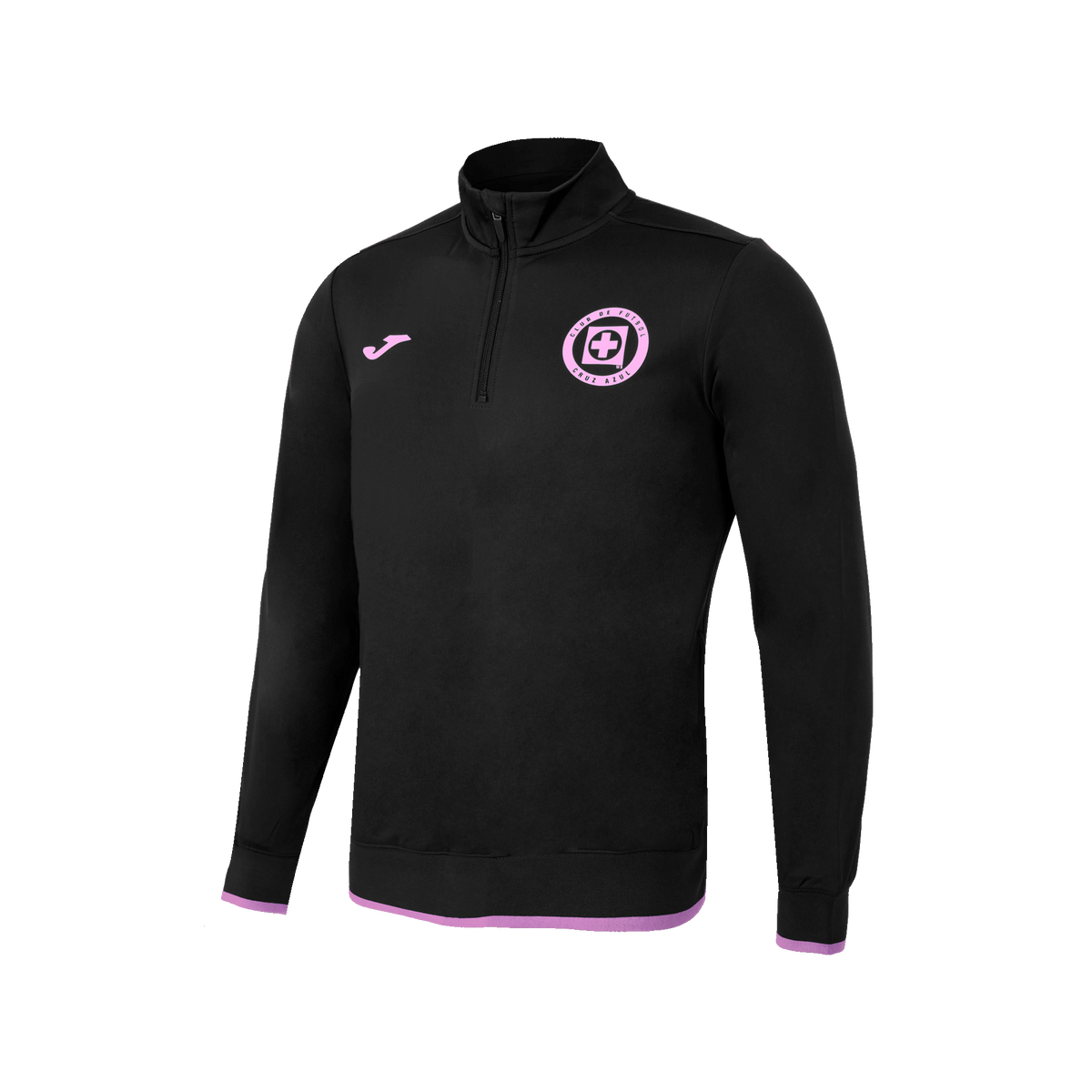 Joma Cruz Azul 1/4 Zip Training Track Jacket-Black product image 1, provided for visual reference and product detail review