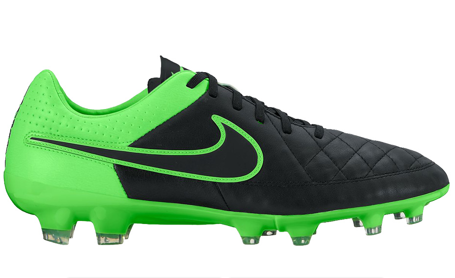 Nike Tiempo LEGACY FG-BLACK/BLACK GREEN product image 1, provided for visual reference and product detail review