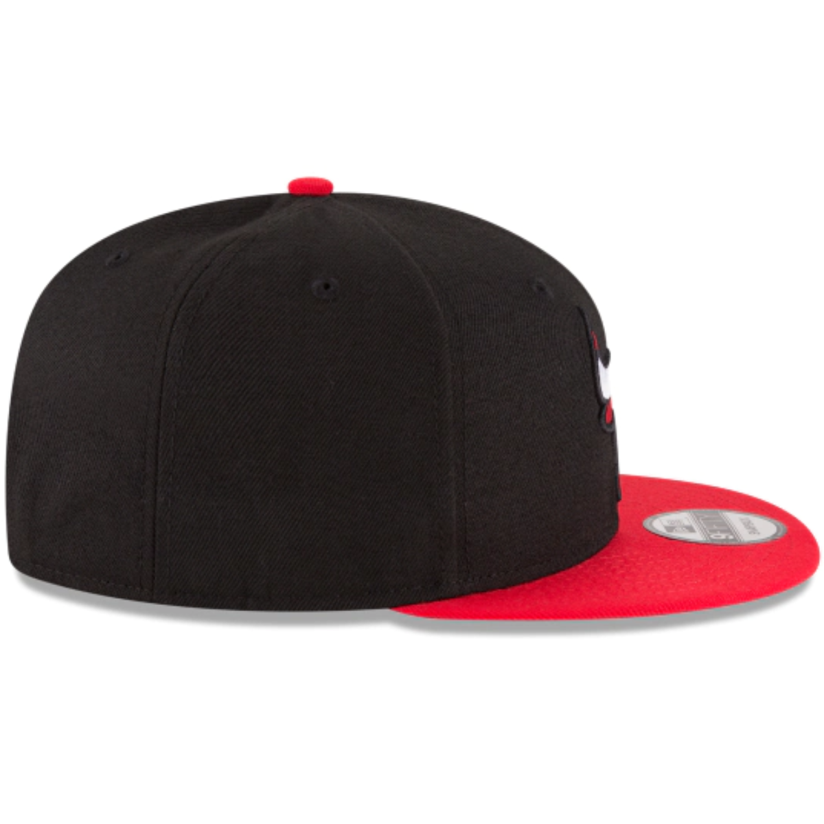 CHICAGO BULLS NEW ERA 2TONE OTC BLACK 9FIFTY Snapback-BLACK/RED product image 6, provided for visual reference and product