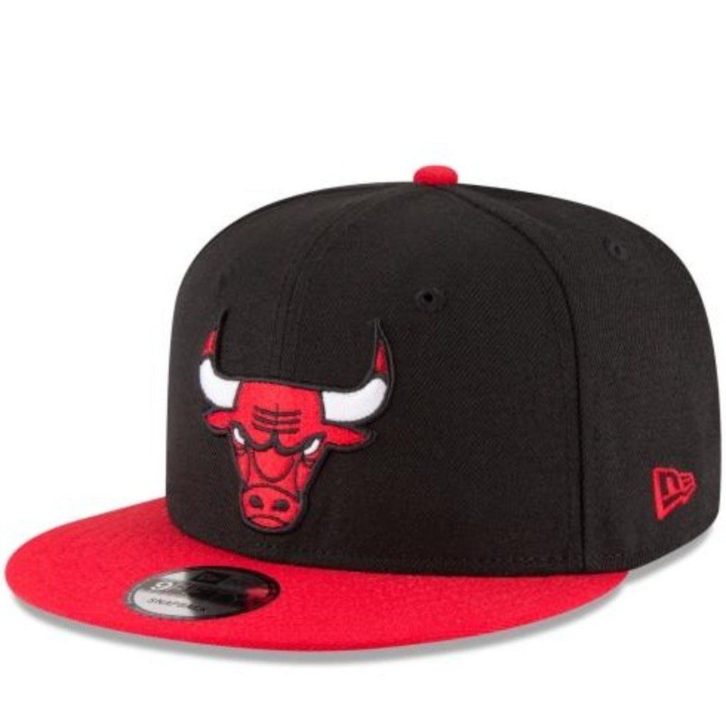 CHICAGO BULLS NEW ERA 2TONE OTC BLACK 9FIFTY Snapback-BLACK/RED product image 1, provided for visual reference and product