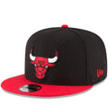 CHICAGO BULLS NEW ERA 2TONE OTC BLACK 9FIFTY Snapback-BLACK/RED product image 1, provided for visual reference and product
