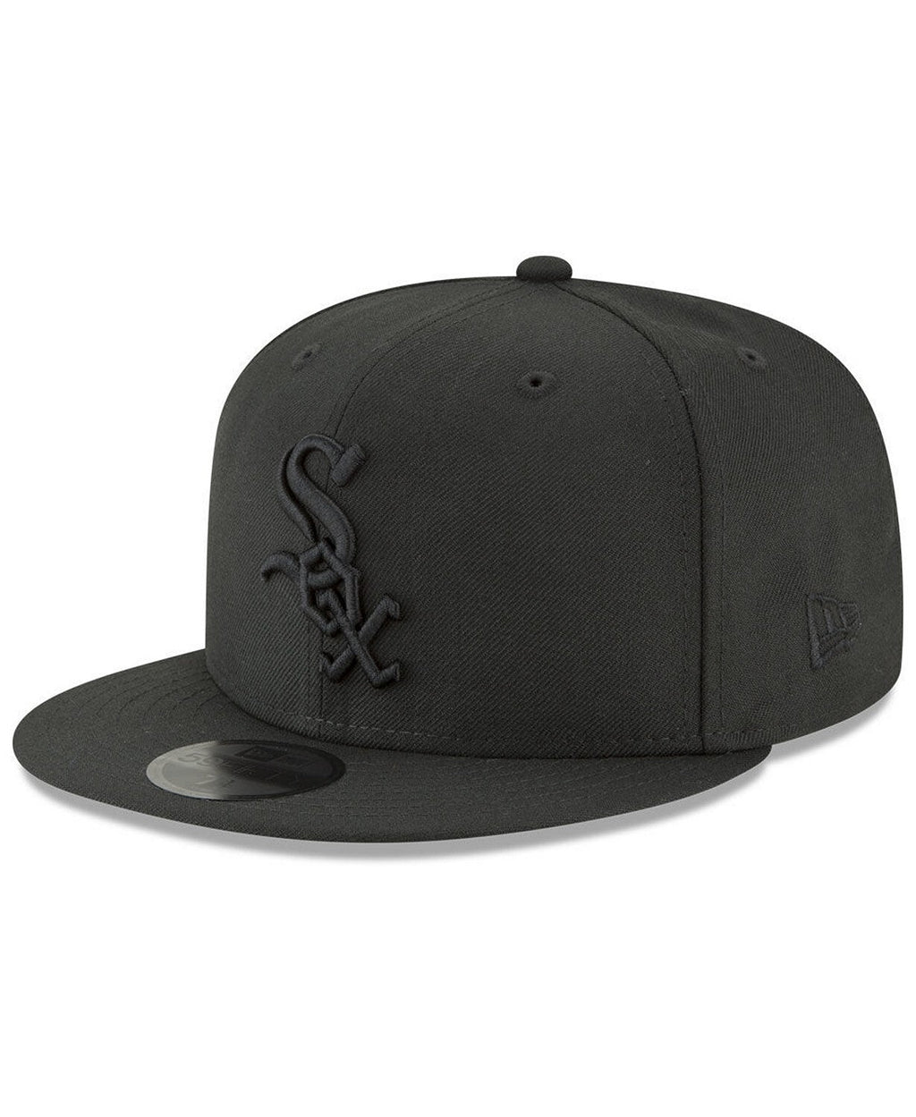 Chicago White Sox NEW ERA BASIC 59FIFTY FITTED-BLACK/BLACK product image 1, provided for visual reference and product detail