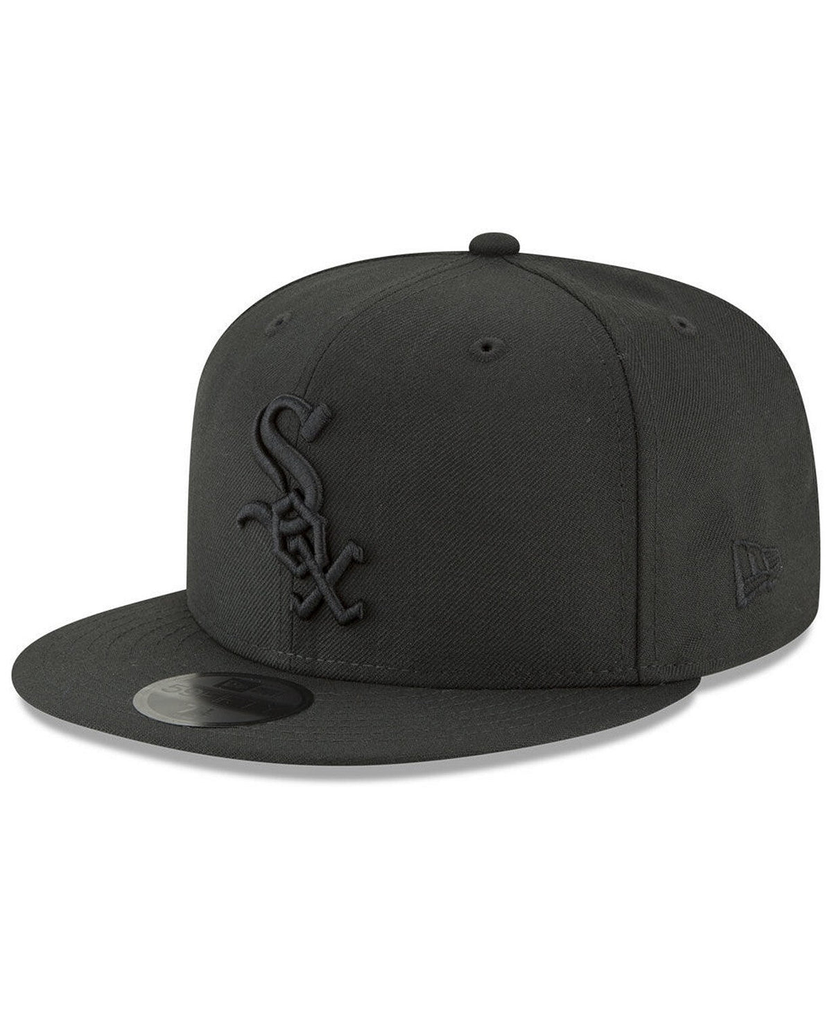 Chicago White Sox NEW ERA BASIC 59FIFTY FITTED-BLACK/BLACK product image 1, provided for visual reference and product detail