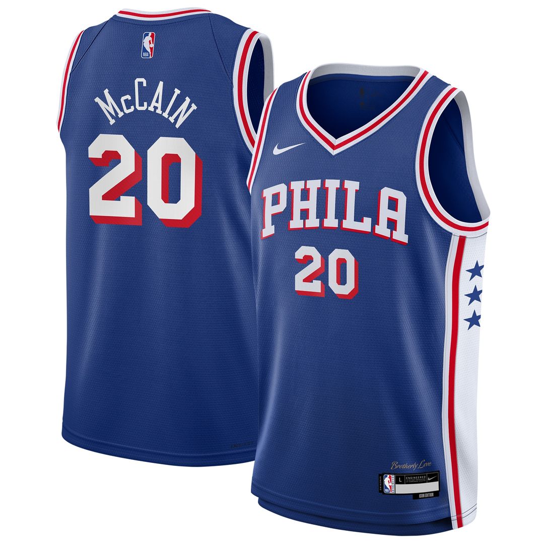 Philadelphia 76ers Jared McCain Nike Youth Swingman Jersey product image 1