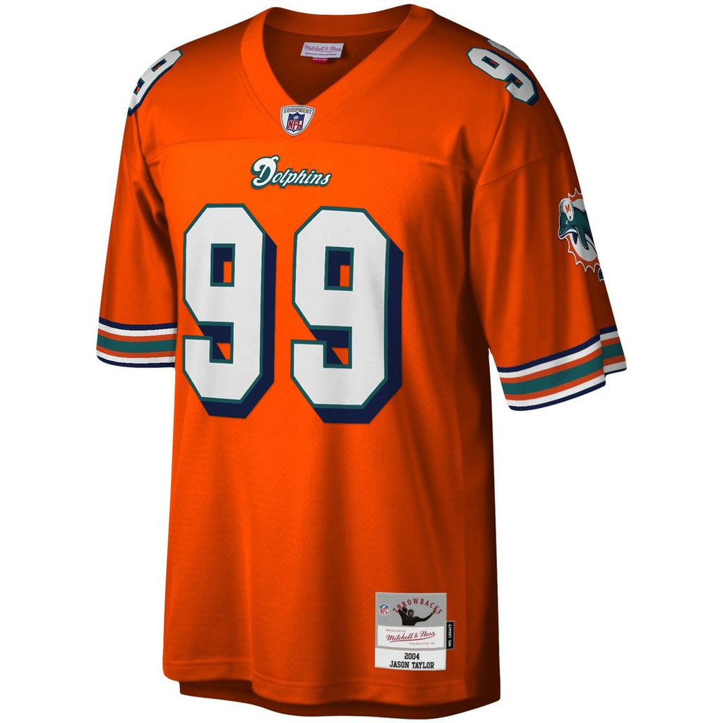 Miami Dolphins Jason Taylor Mitchell & Ness Orange Big & product image 2