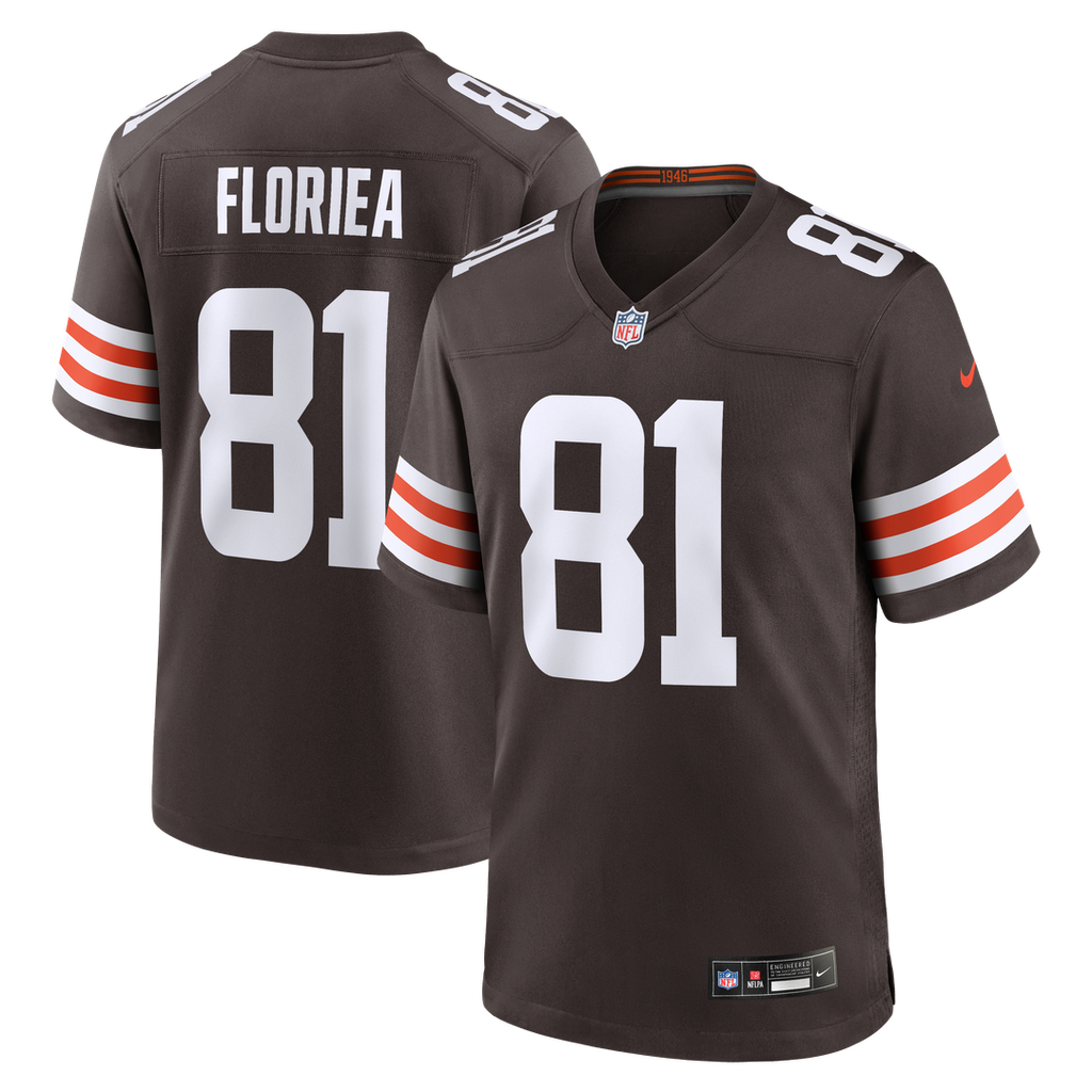 Cleveland Browns Luke Floriea Nike Brown Game Jersey product image 1