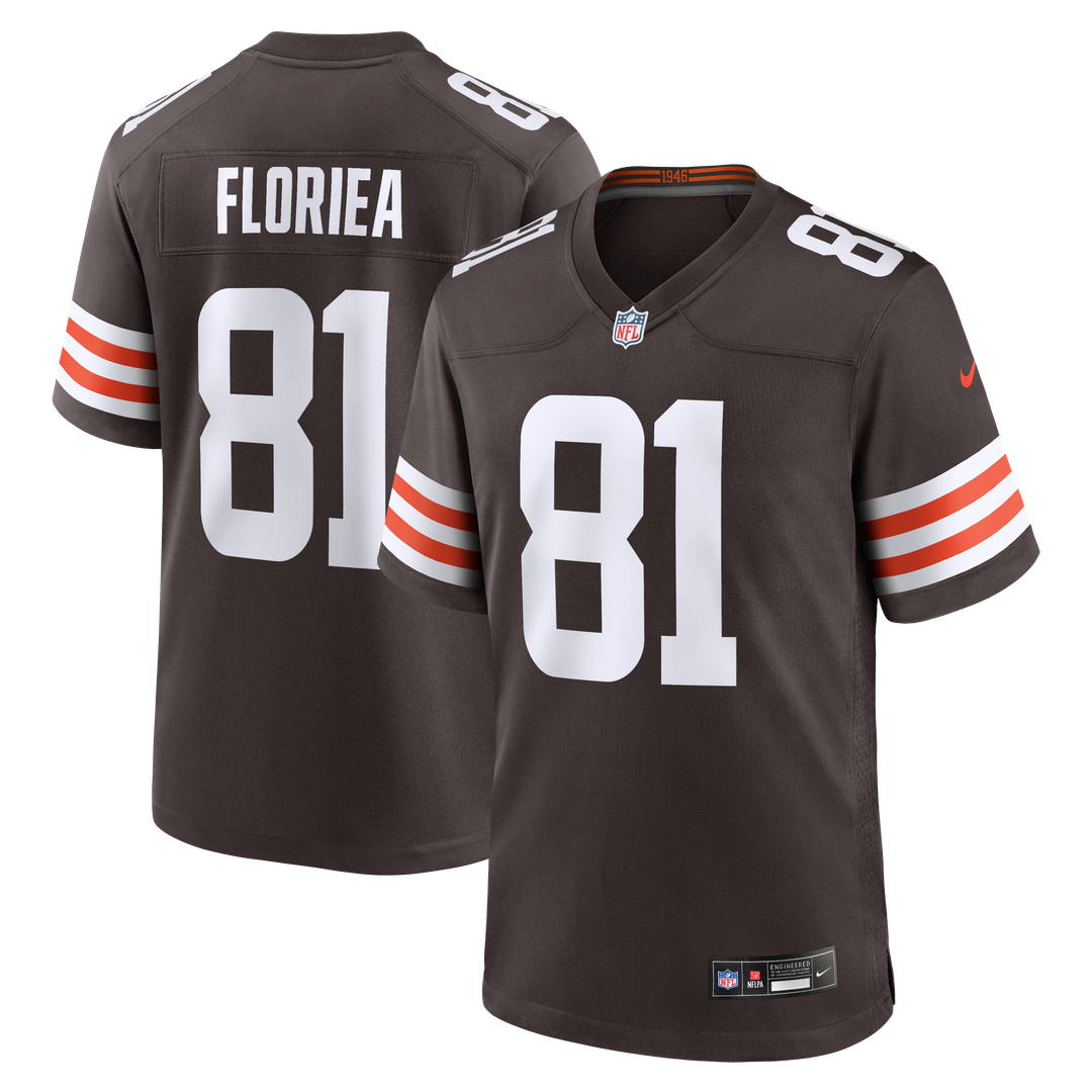 Cleveland Browns Luke Floriea Nike Brown Game Jersey product image 1