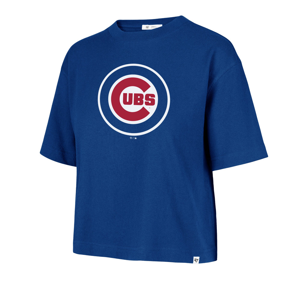 Chicago Cubs '47 Royal Bullseye Women Crop Top product image 5, provided for visual reference and product detail review