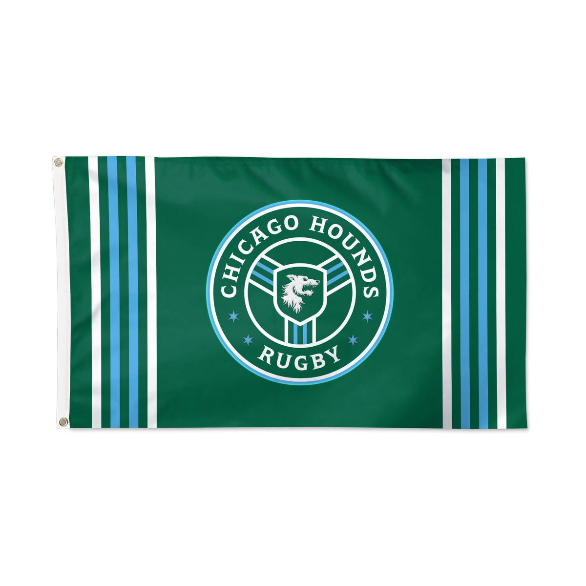 Chicago Hounds Applique 3" x 5" Double Sided Flag product image 1, provided for visual reference and product detail review