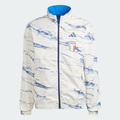 Adidas Youth Italy Anthem Reversible Jacket-White/Blue product image 1, provided for visual reference and product detail
